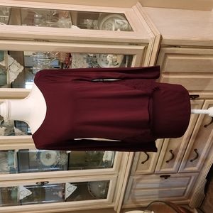 Whitehouse Black Market Lacy Embellished xs Top